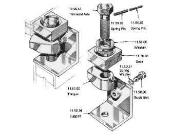 IMPA手册 编号233230舱盖板羊角组件(图1)