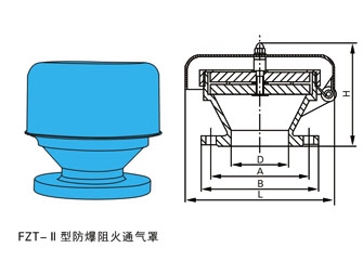 FZT防爆阻火通气帽(图1)