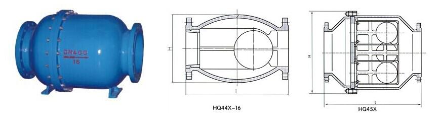 HQ44X,HQ45X微阻球形止回阀(图1)