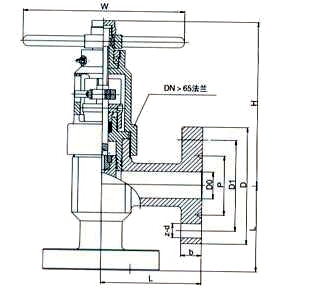 J47Y,J67Y高压平衡角式截止阀(图1)