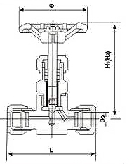 J91W,J94W卡套式针型截止阀(图1)