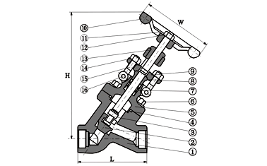 J65Y-Y型自密封截止阀(图1)