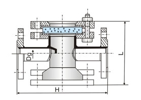 HGS07钢衬四氟视镜(图1)