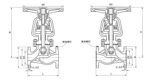 JY41W氧气专用截止阀(图1)