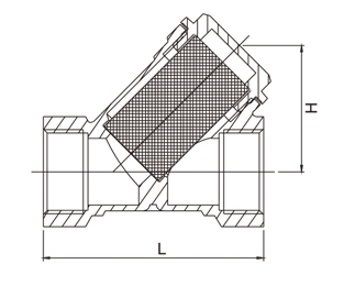 GL11H内螺纹过滤器(图1)