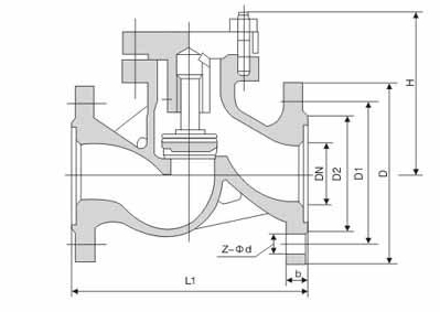 H41H,H41W法兰升降式止回阀(图1)