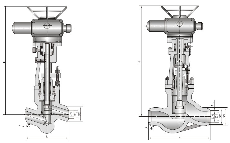 J61Y电站焊接截止阀(图2)