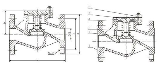 H41H,H41W德标法兰止回阀(图1)