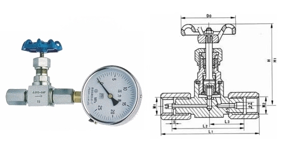 JJM1压力表截止阀(图1)