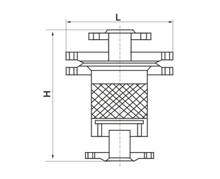 ZHQ-1不锈钢砾石阻火器(图1)