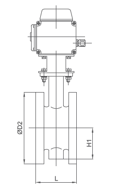 D941X不锈钢电动法兰蝶阀(图2)