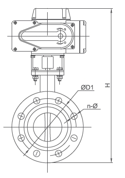 D941F46电动衬氟法兰蝶阀(图1)