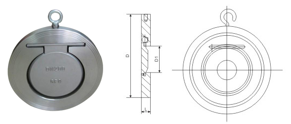 H74H,H74W,H74X圆片式止回阀(图1)