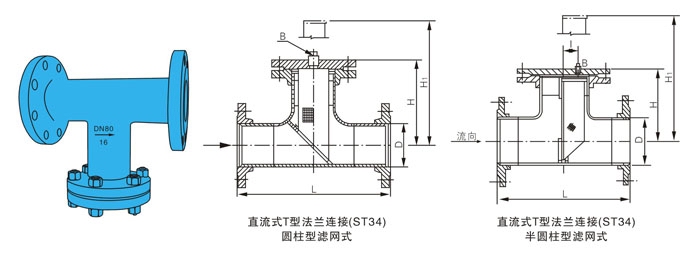 SRT正反折流T型过滤器(图5)