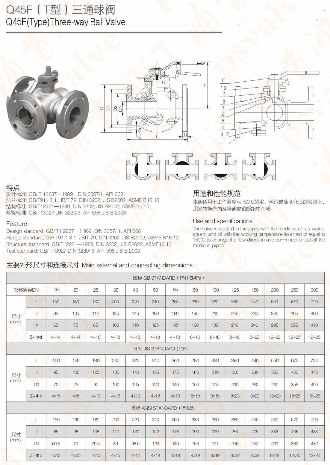 T型三通球阀(图2)