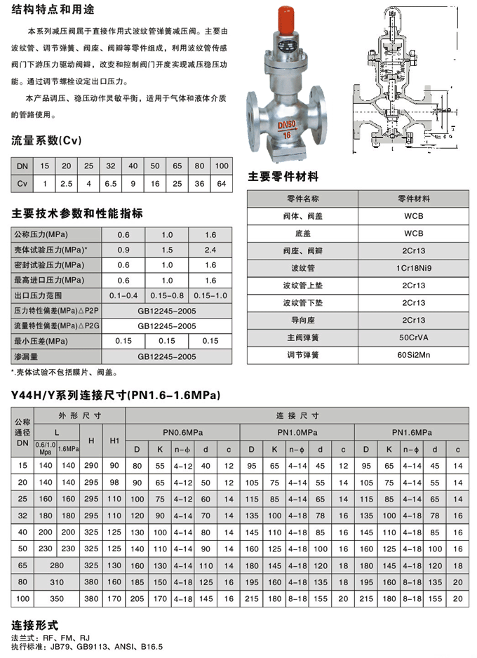 波纹管减压阀(图1)