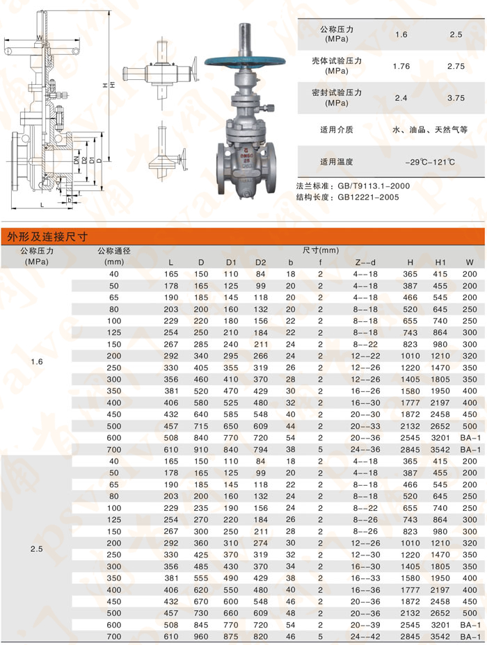 带导流孔平板闸阀(图1)