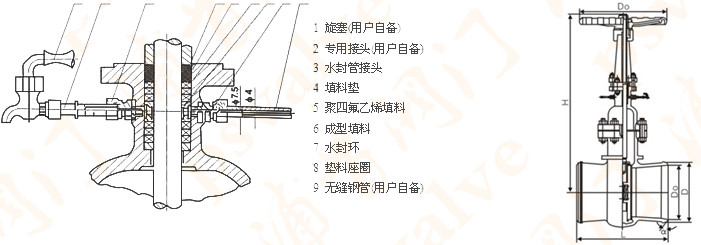 水封闸阀(图1)