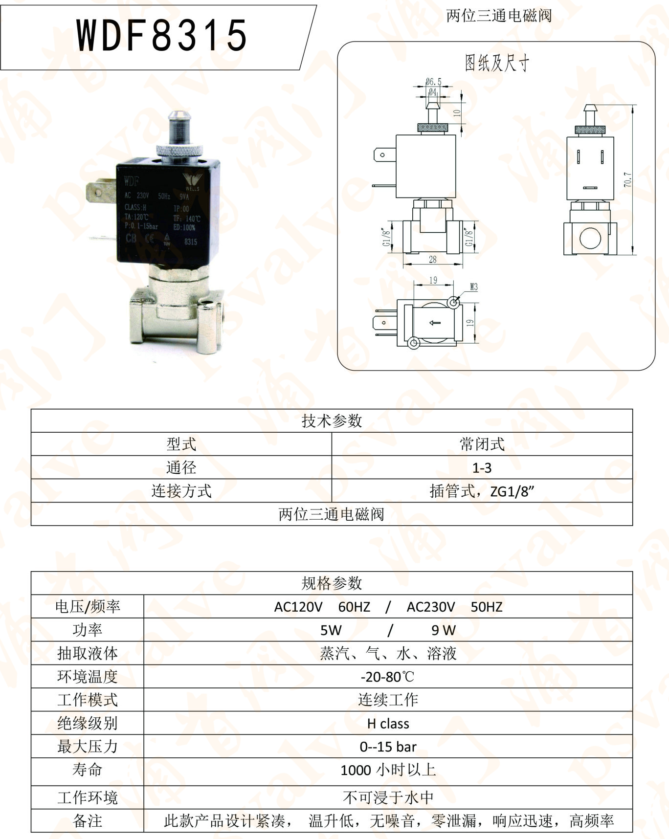 两位三通电磁阀(图1)