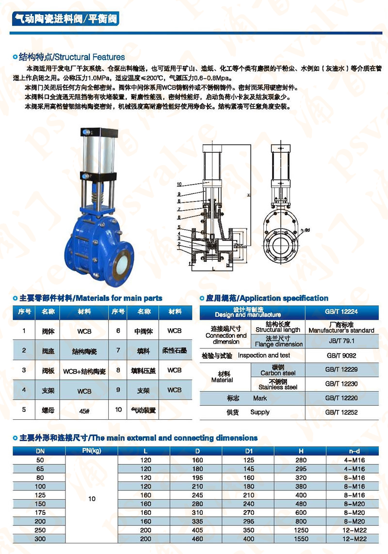 气动陶瓷进料阀(图2)