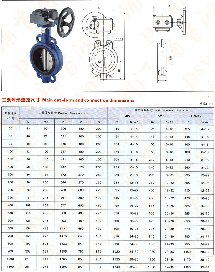 蜗轮蝶阀(图4)