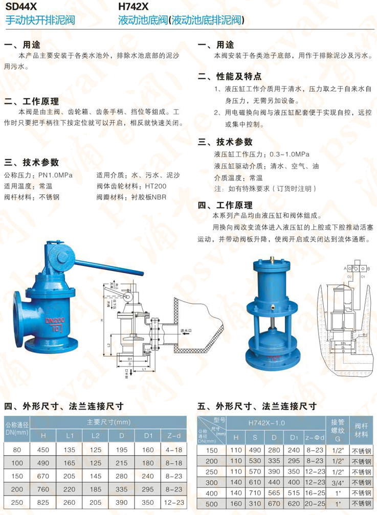 手动快开排泥阀(图1)