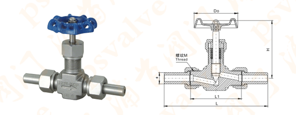 外螺纹针型阀(图1)